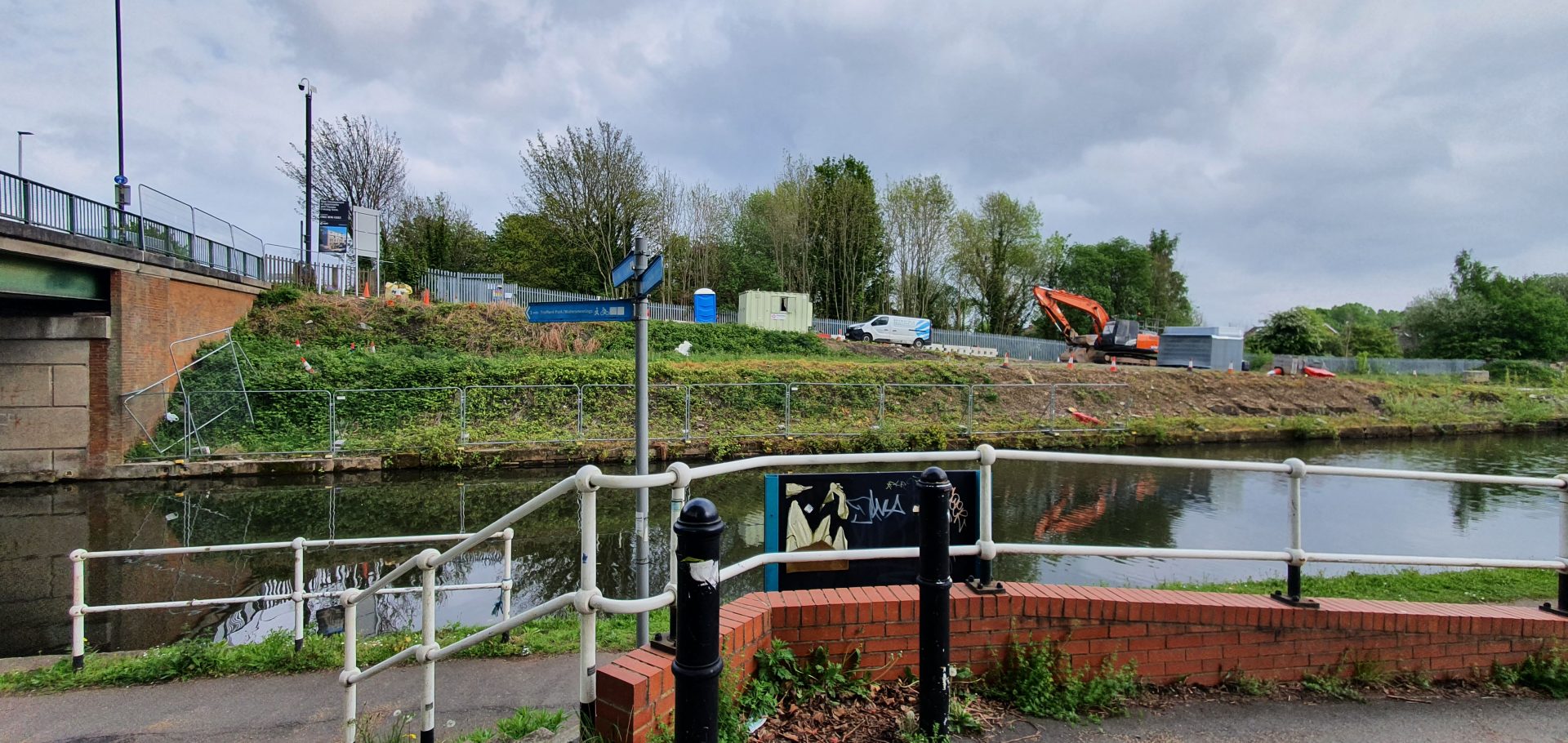 Royal Canal Works site progress